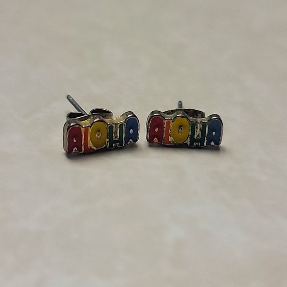 Pair of 'Aloha' Earrings